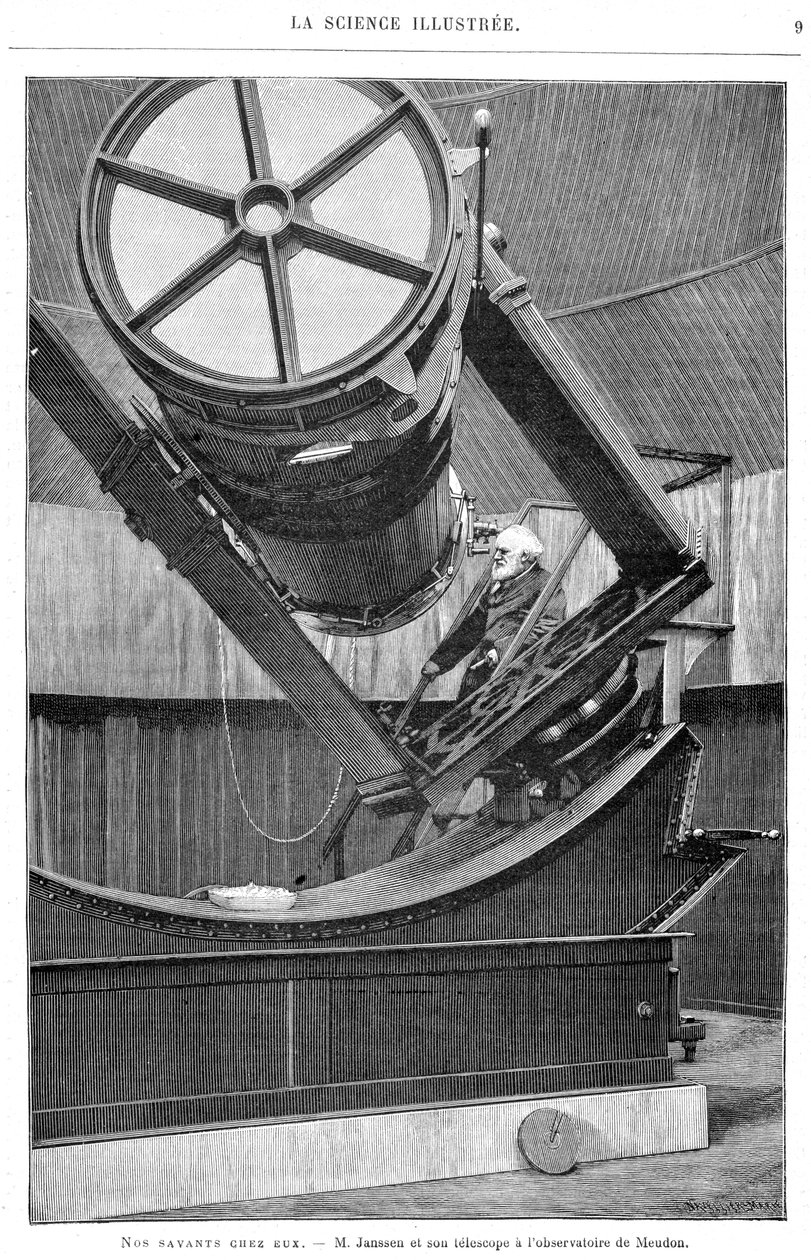 Jules Pierre Cesar Janssen, fransk astronom, 1893 af Unbekannt
