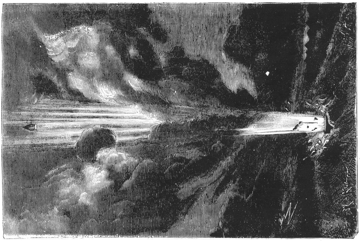 Jules Verne 1828-1905, Fra jorden til månen, 1865 af Unbekannt