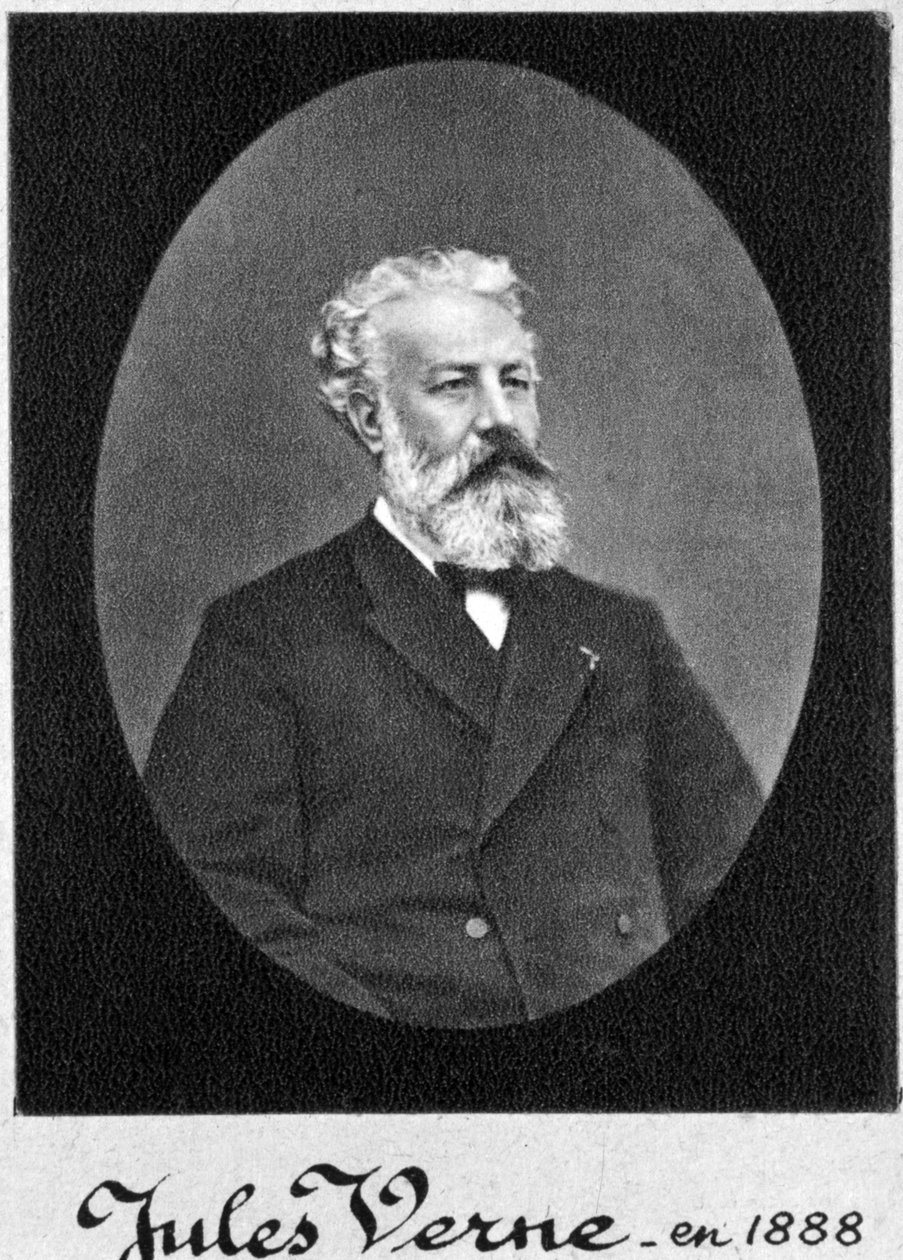 Jules Verne, fransk eventyr- og science fiction-forfatter, 1888 af Unbekannt