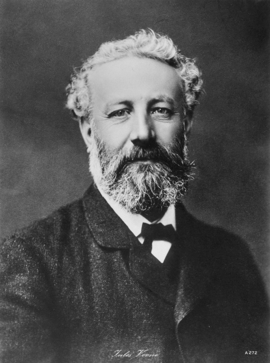 Jules Verne, fransk eventyr- og science fiction-forfatter, slutningen af det 19. århundrede af Unbekannt