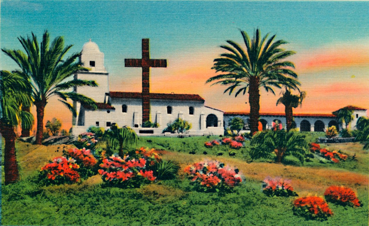 Junipero Serra Museum, Old Town. San Diego, Californien, c1941 af Unbekannt