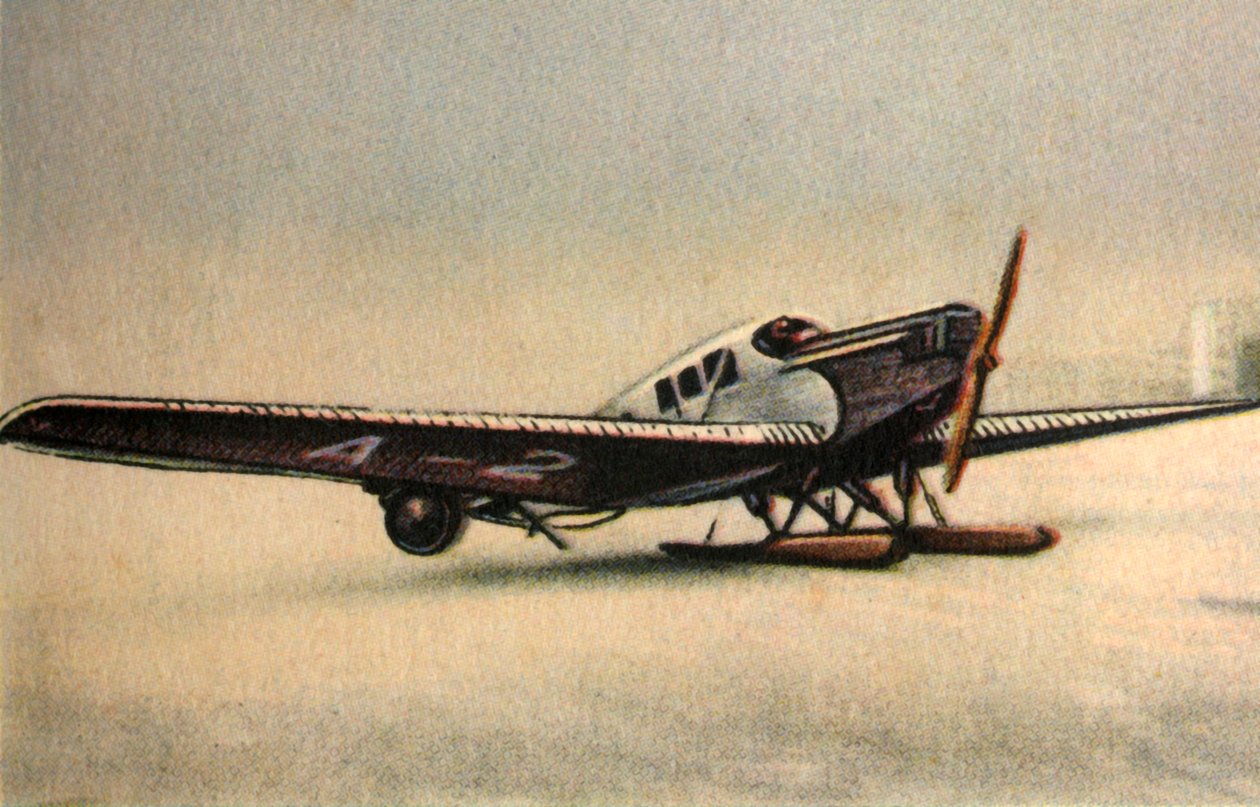Junkers F13 L fly med snesko, 1920