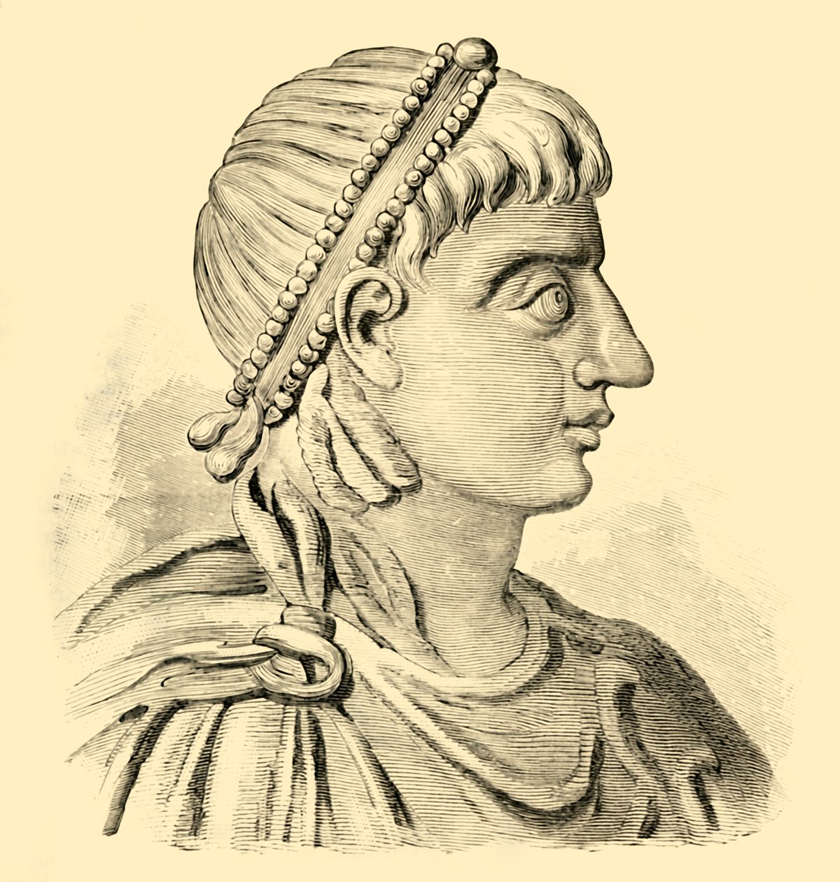 Justinian, c6. århundrede, 1890. af Unbekannt