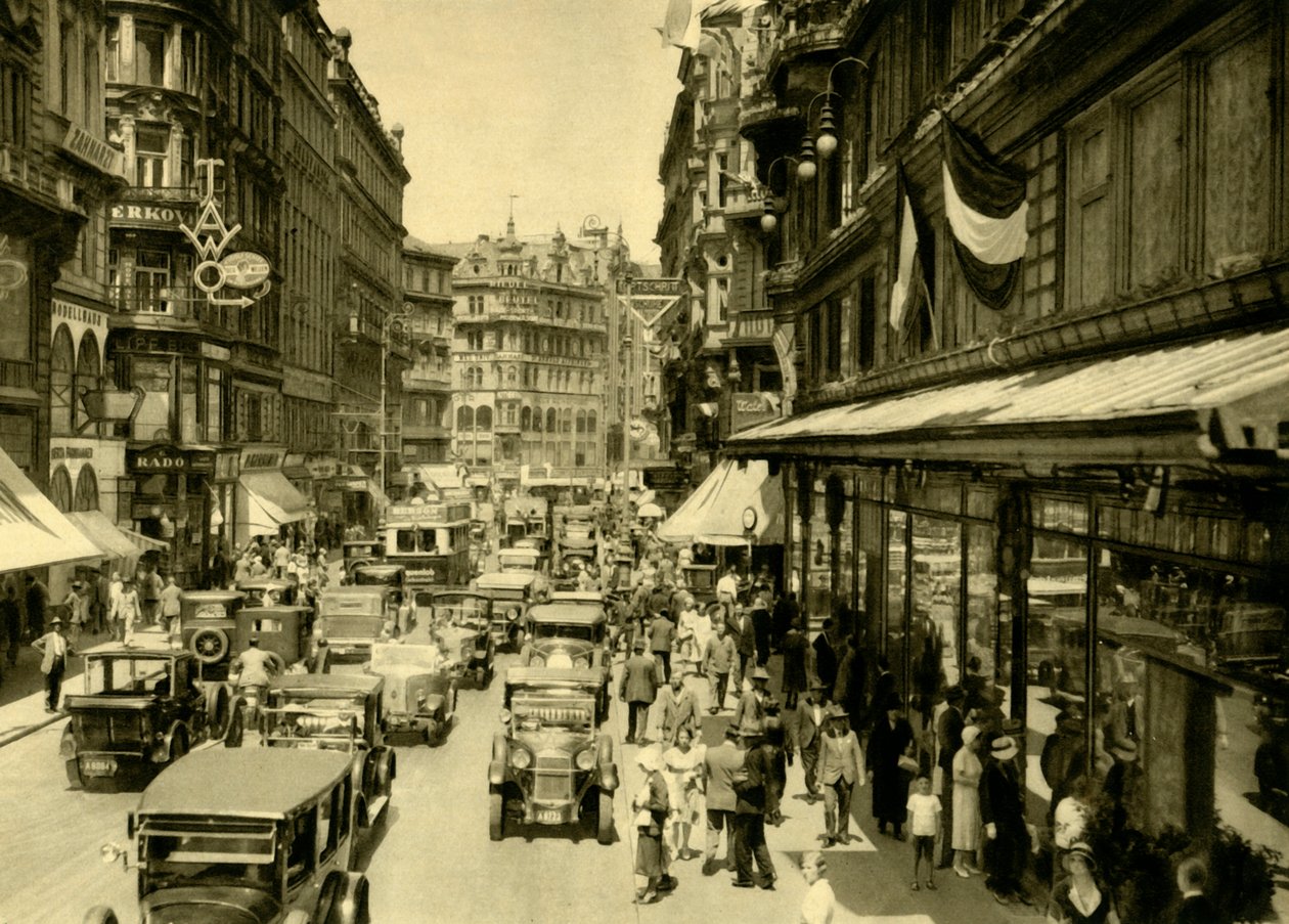 Karntner Strasse, Wien, Østrig, c1935. af Unbekannt