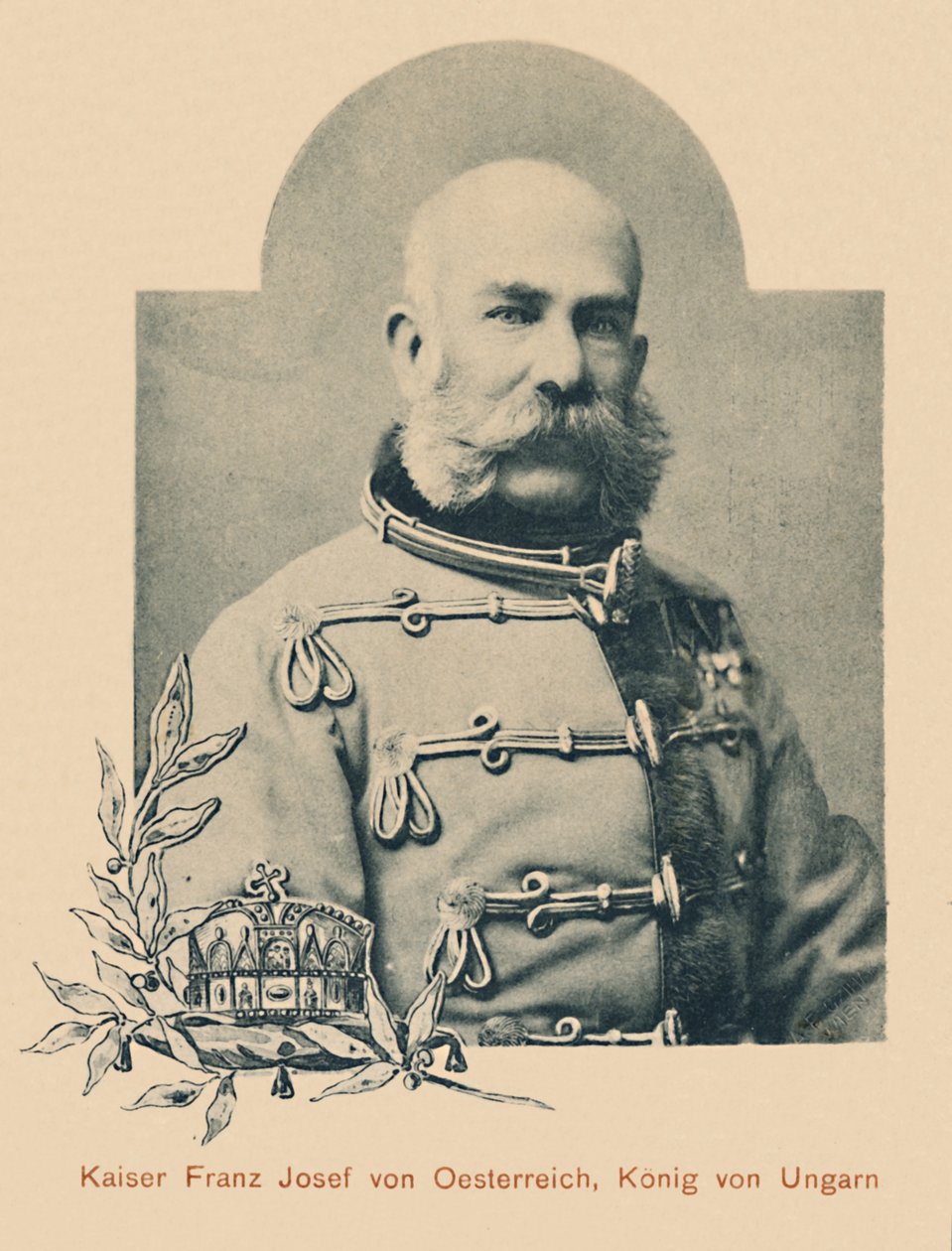 Kejser Franz Josef af Østrig, konge af Ungarn, c1910. af Unbekannt