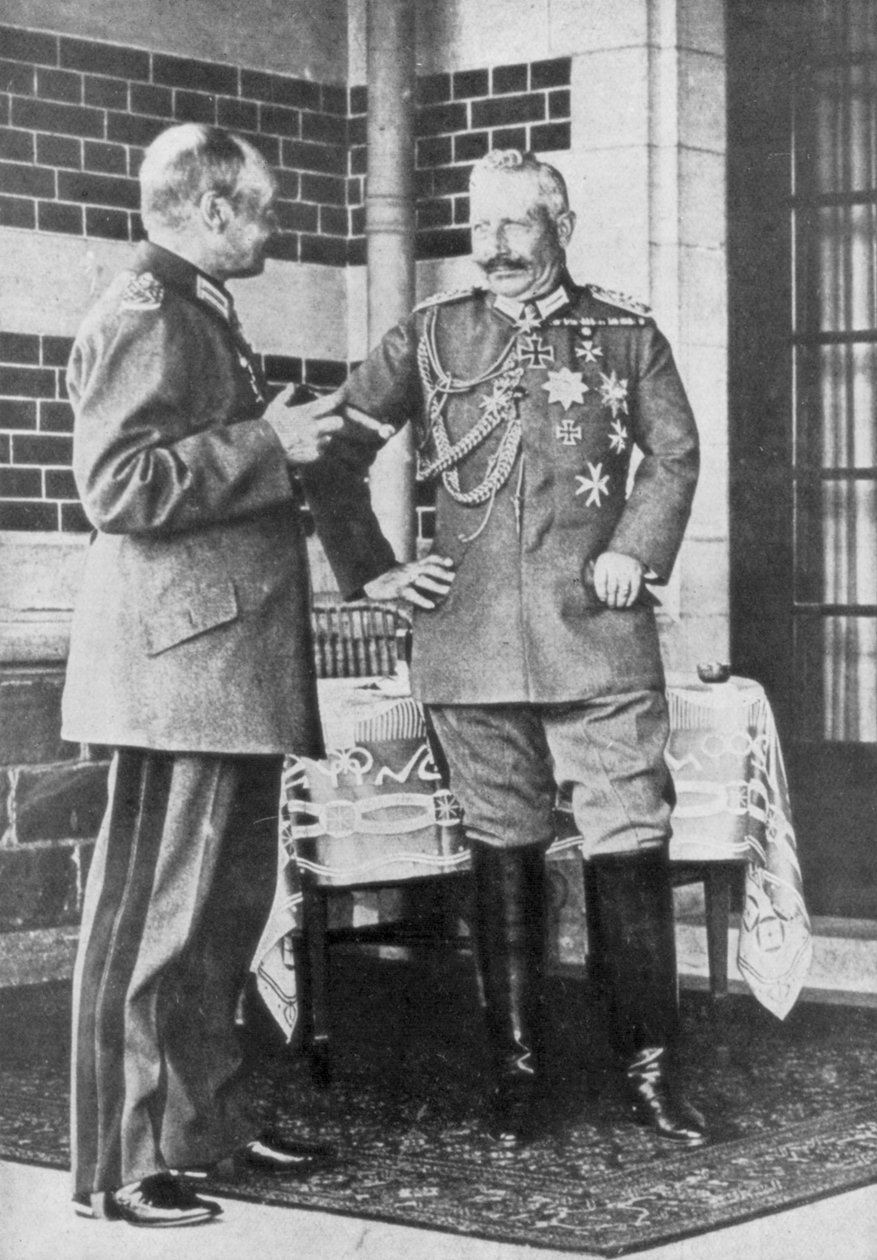 Kejser Wilhelm II af Tyskland og Frederik Augustus III af Sachsen, juni 1918 af Unbekannt