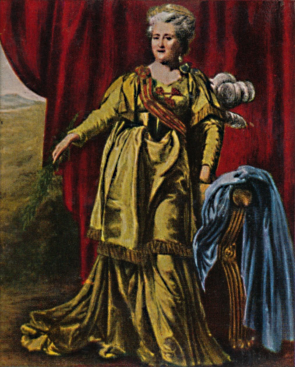Kejserinde Katarina II af Rusland 1729-1796. - Maleri af Lewitzky, 1934. af Unbekannt