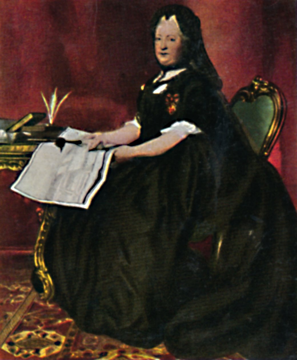 Kejserinde Maria Theresa 1717-1780. - Maleri af Maron, 1934. af Unbekannt