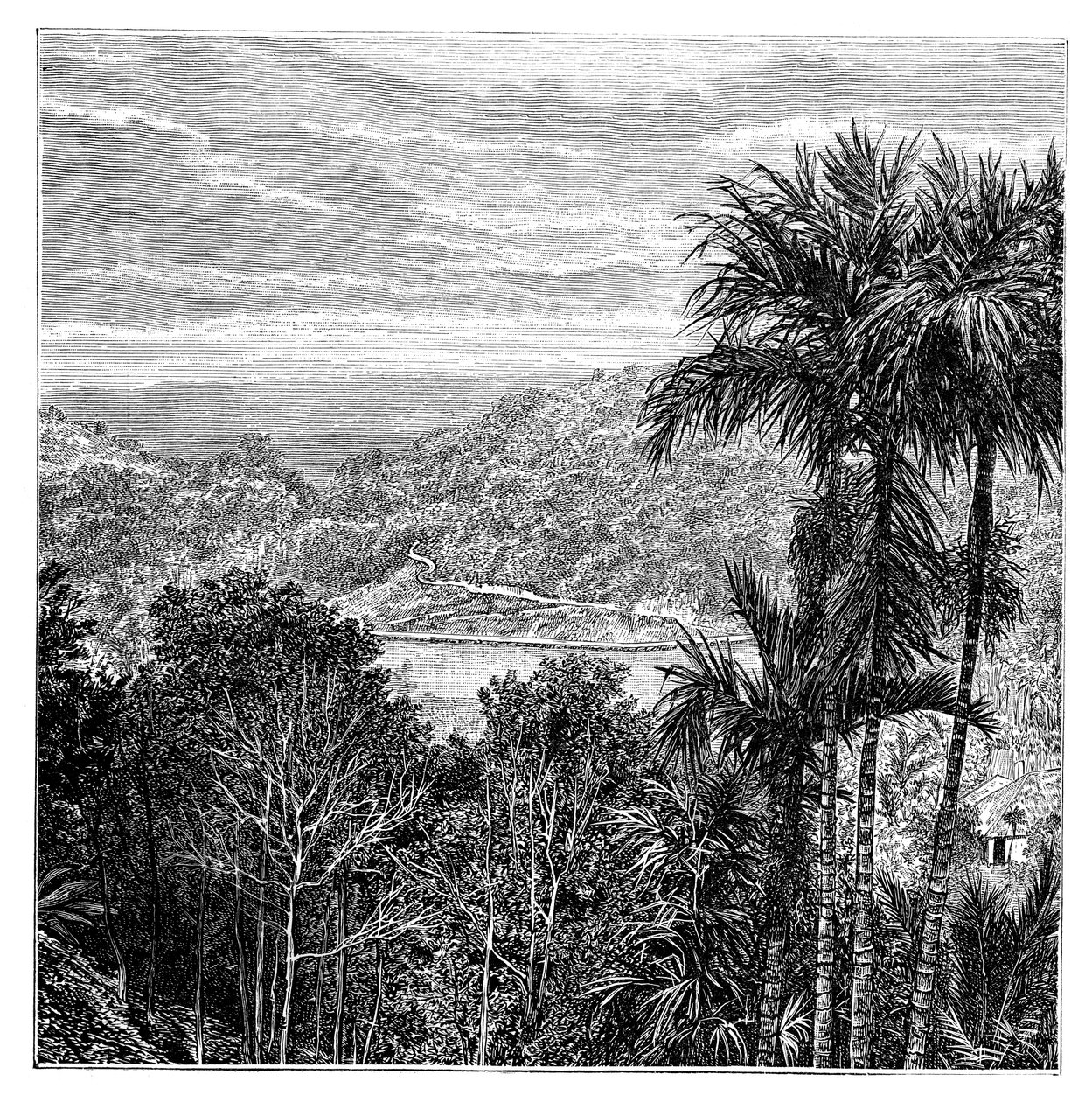 Kandy Maha Nuvara, Sri Lanka, 1895 af Unbekannt