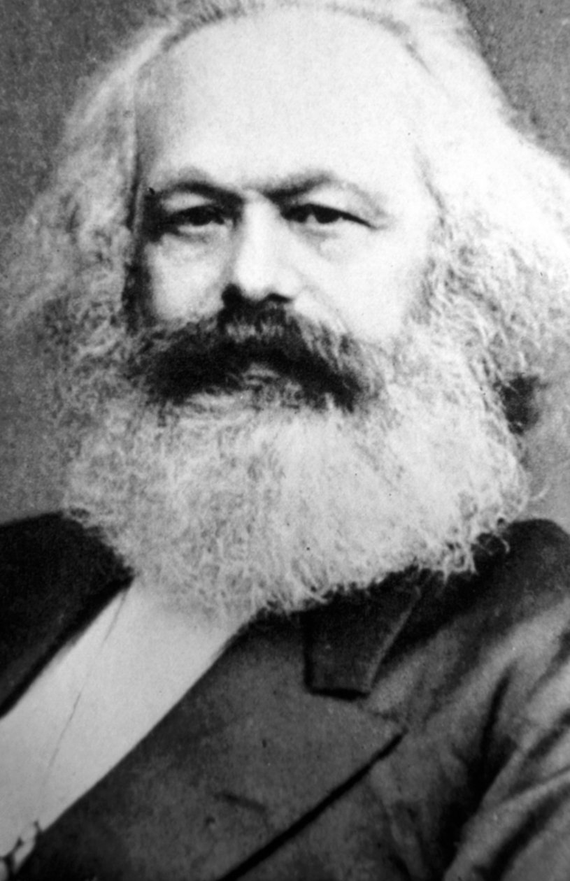 Karl Marx, tysk politisk, social og økonomisk teoretiker, 1800-tallet af Unbekannt