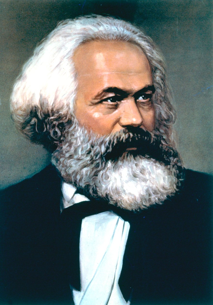 Karl Marx, tysk social, politisk og økonomisk teoretiker af Unbekannt
