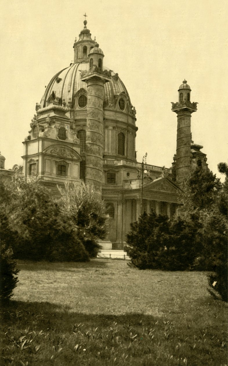 Karlskirche, Wien, Østrig, c1935. af Unbekannt