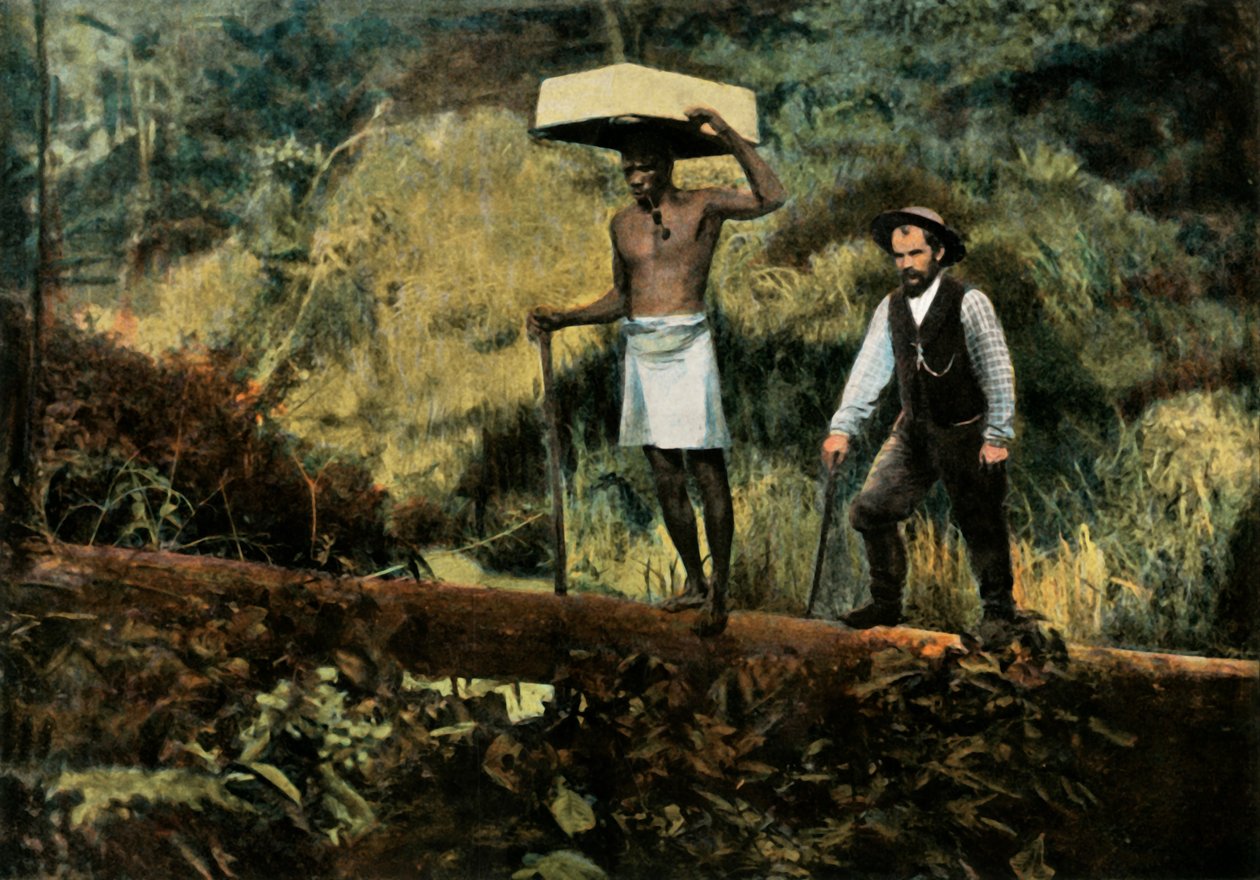 Kentzer Gold Seekers On A Walk, Prospecting for Gold, 1900. af Unbekannt