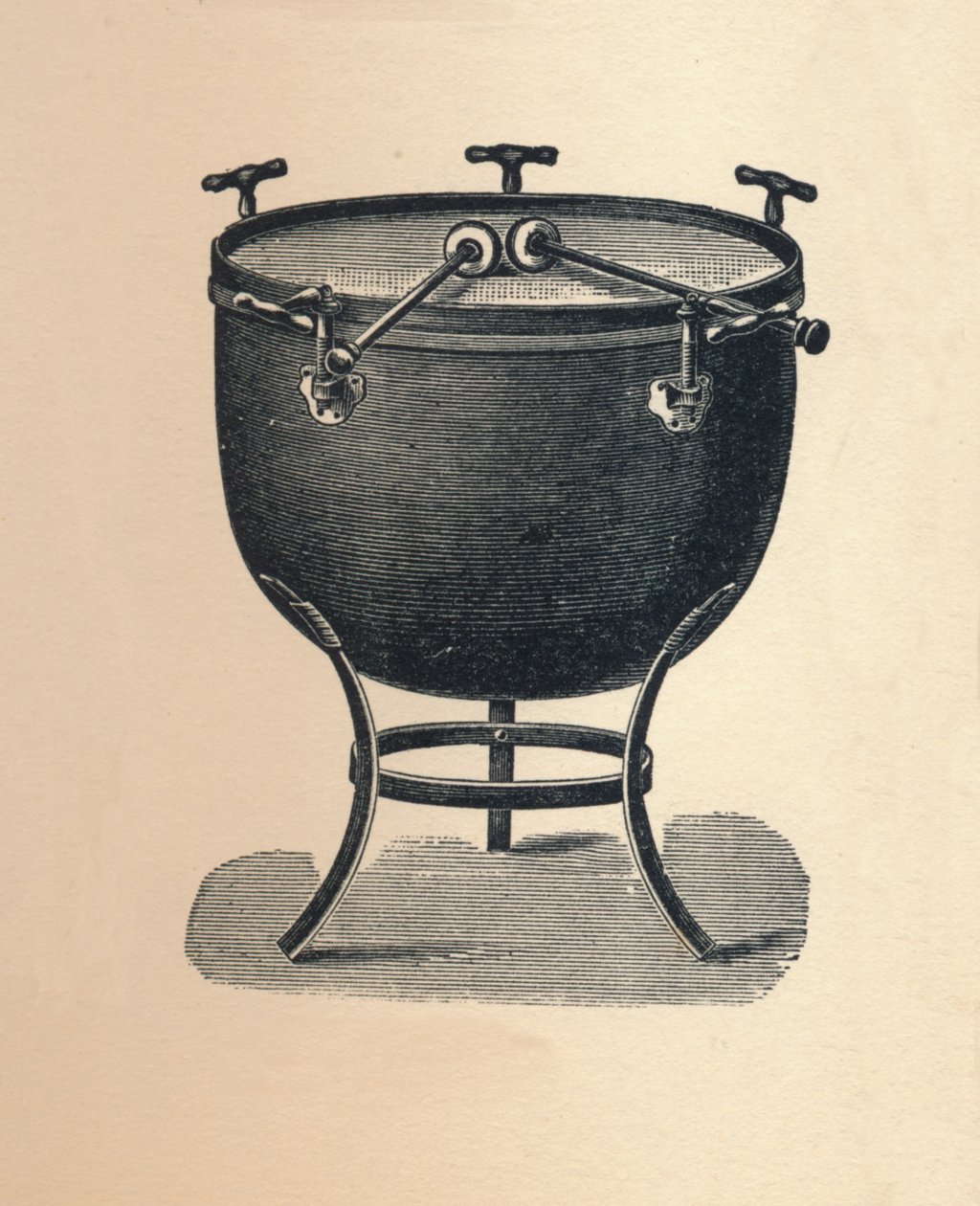 Kettledrum Tympani, 1895. af Unbekannt