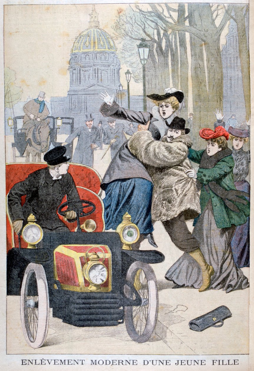 Kidnapning af en ung kvinde i Paris, 1902 af Unbekannt