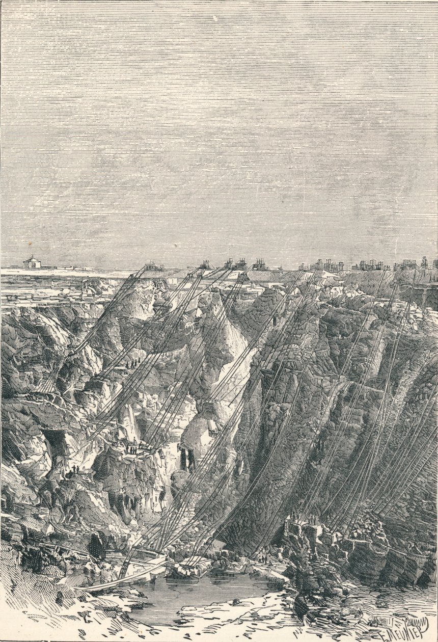 Kimberley: diamantminens udseende i 1880, 1896 af Unbekannt
