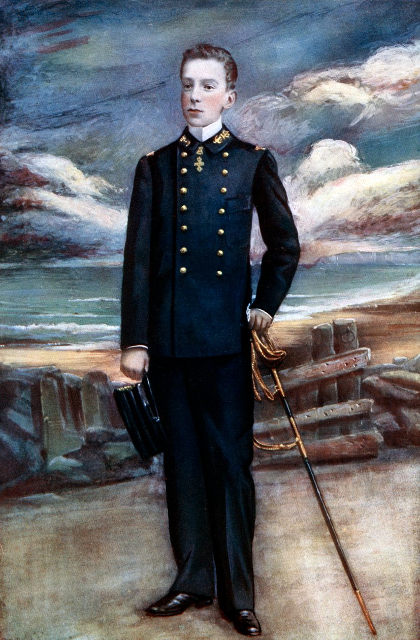 Kong Alfonso XIII af Spanien, slutningen af det 19.-begyndelsen af det 20. århundrede af Unbekannt