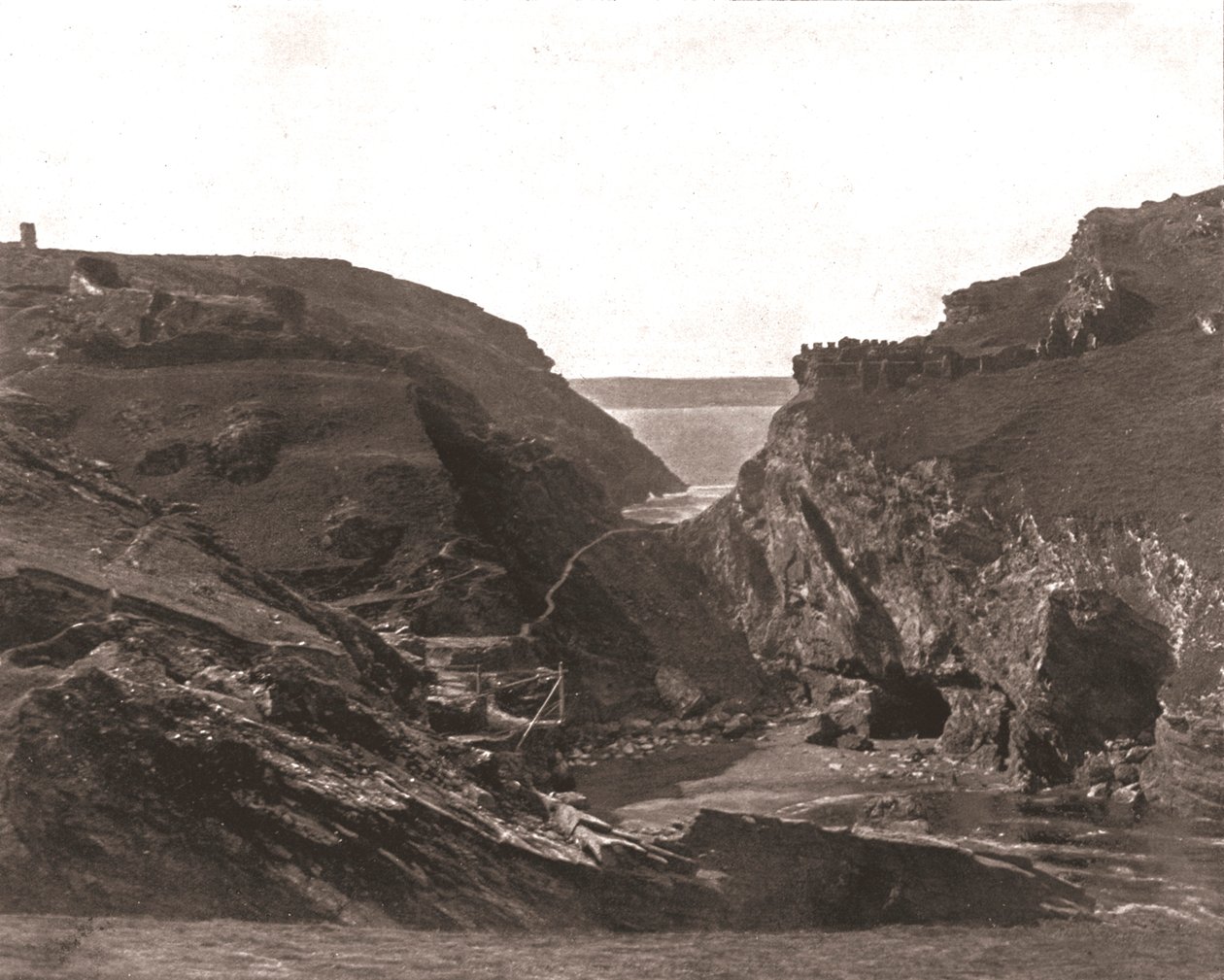 King Arthurs Castle, Tintagel, Cornwall, 1894. af Unbekannt
