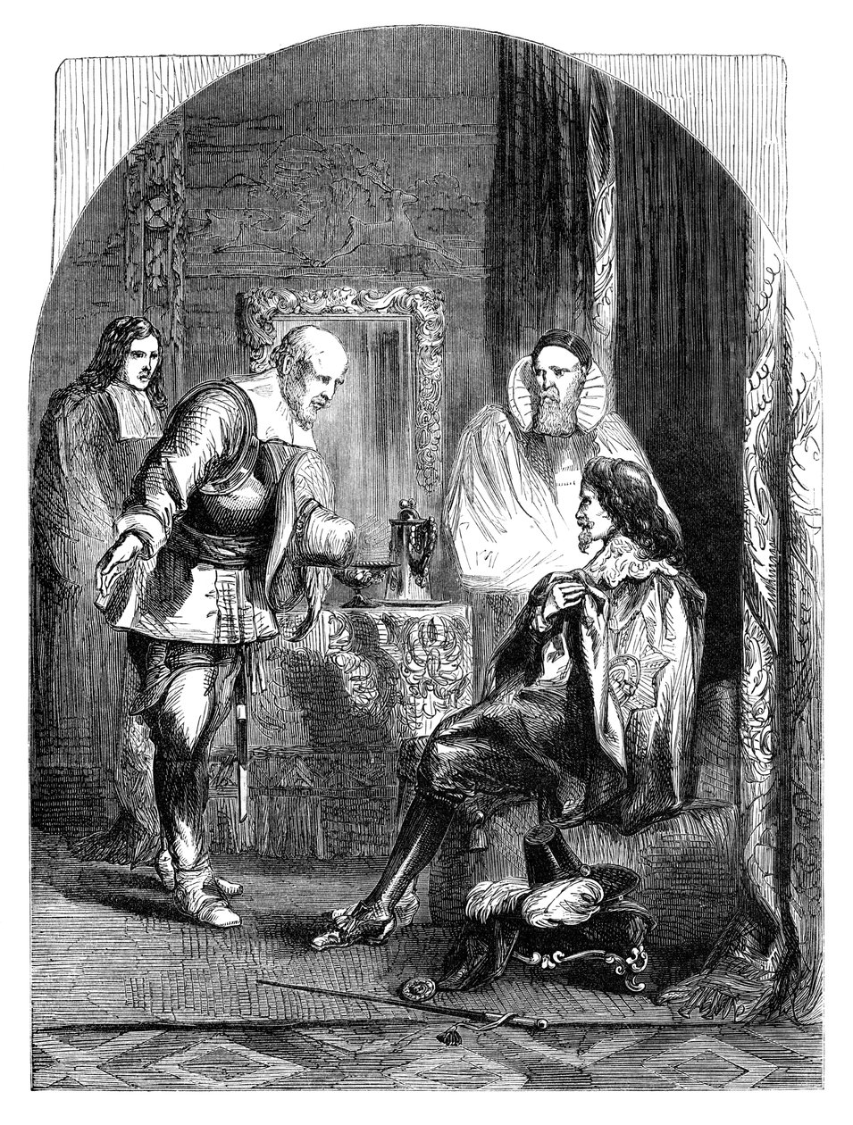 Kong Charles I 1600-1649 blev indkaldt til sin henrettelse, c1902 af Unbekannt