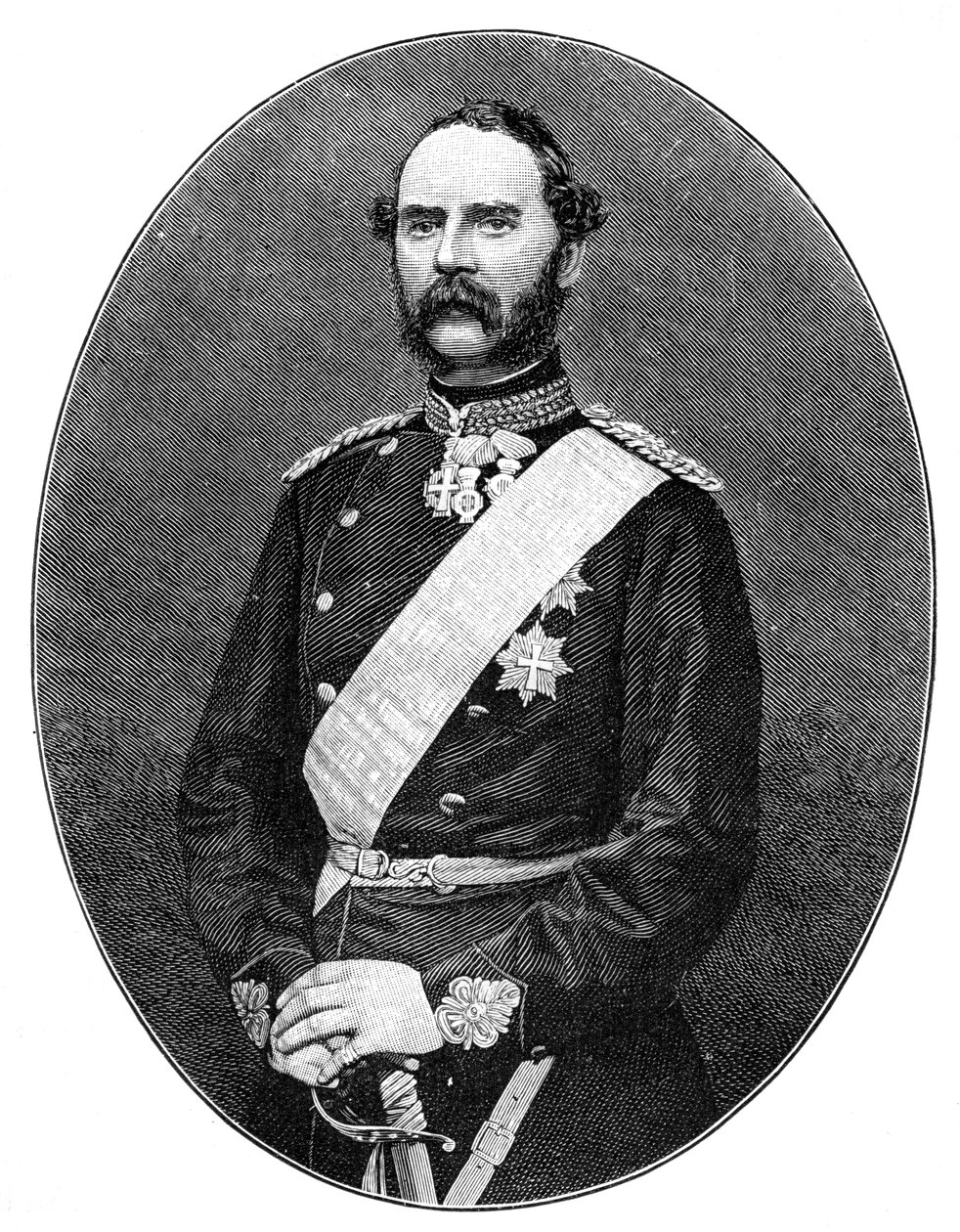 Kong Christian IX af Danmark 1818-1906 af Unbekannt