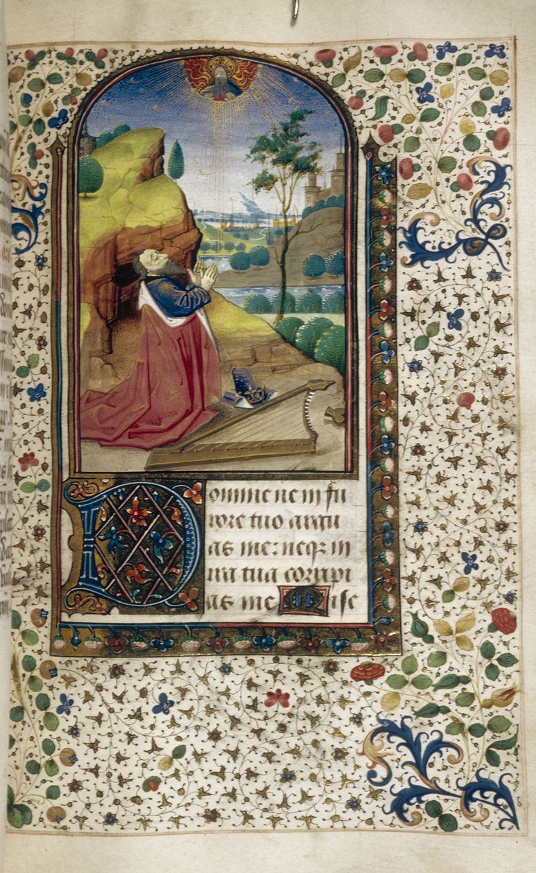 Kong David i bøn Timebog, 1450-1499 af Unbekannt