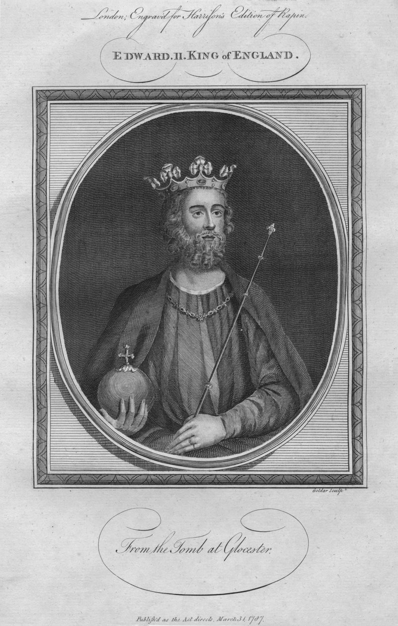 Kong Edward II, 1787. af Unbekannt