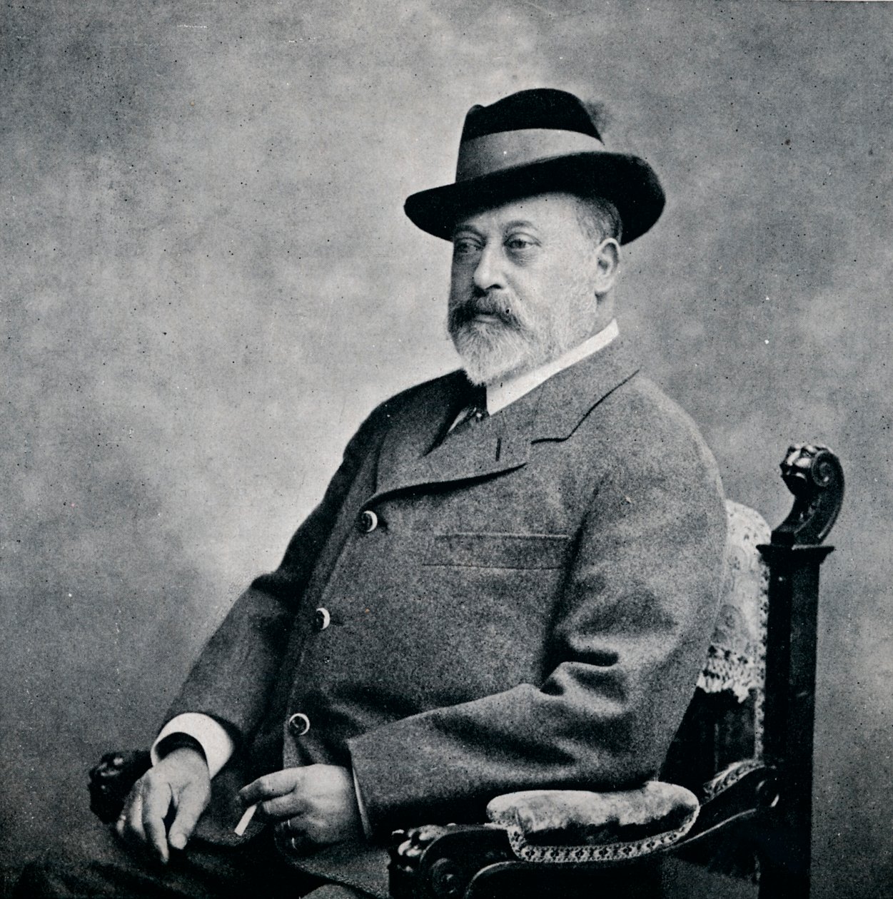 Kong Edward VII i en tyrolerhat, 1903 1911 af Unbekannt