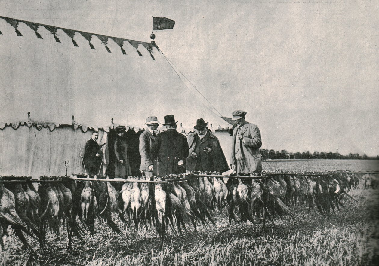 Kong Edward VII inspicerede posen på Sherborne Estate, 1902, 1910. af Unbekannt