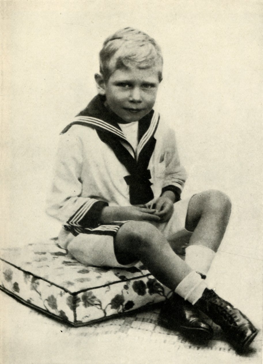 Kong George VI på ferie i Osborne i 1899, 1937. af Unbekannt