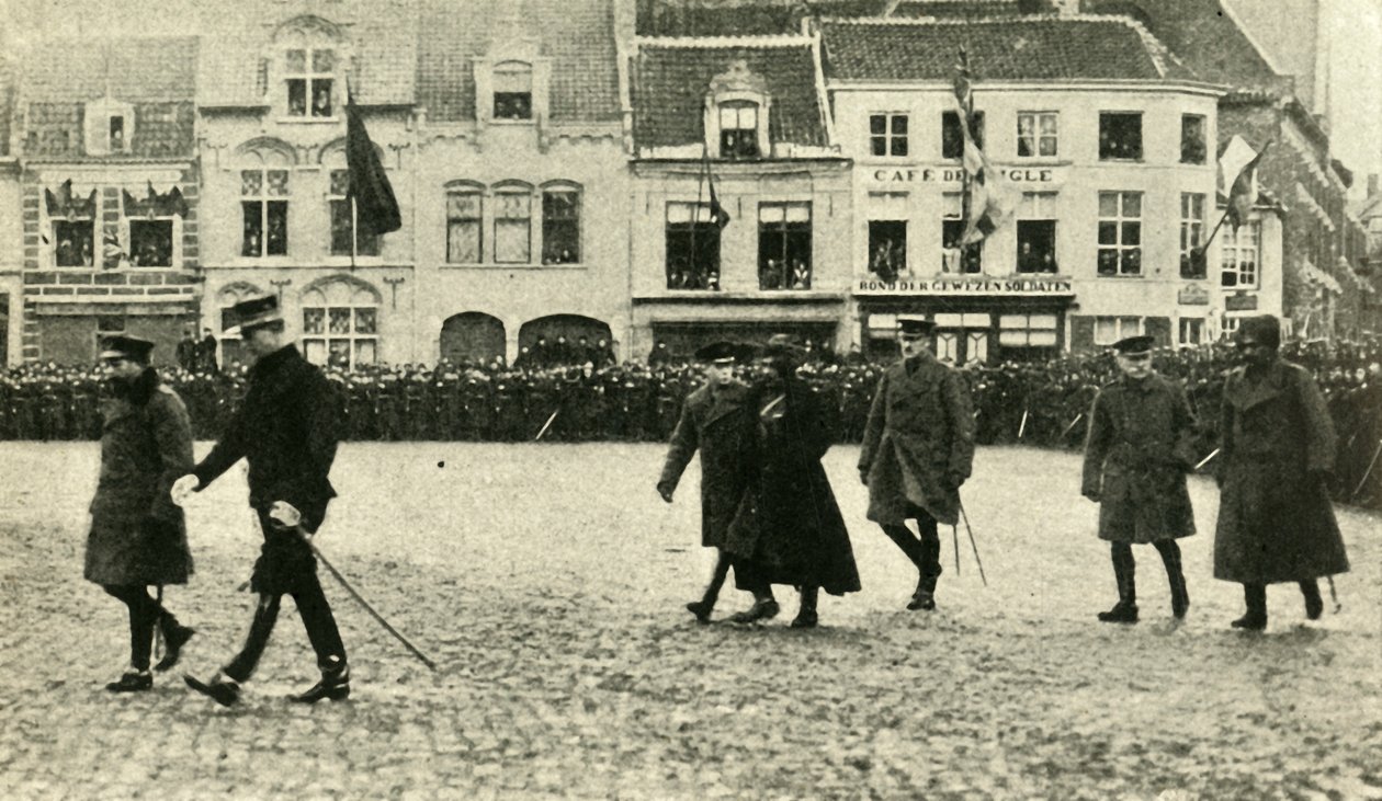 Kong George V i Furnes, Belgien, Første Verdenskrig, 4. december 1914, 1920. af Unbekannt