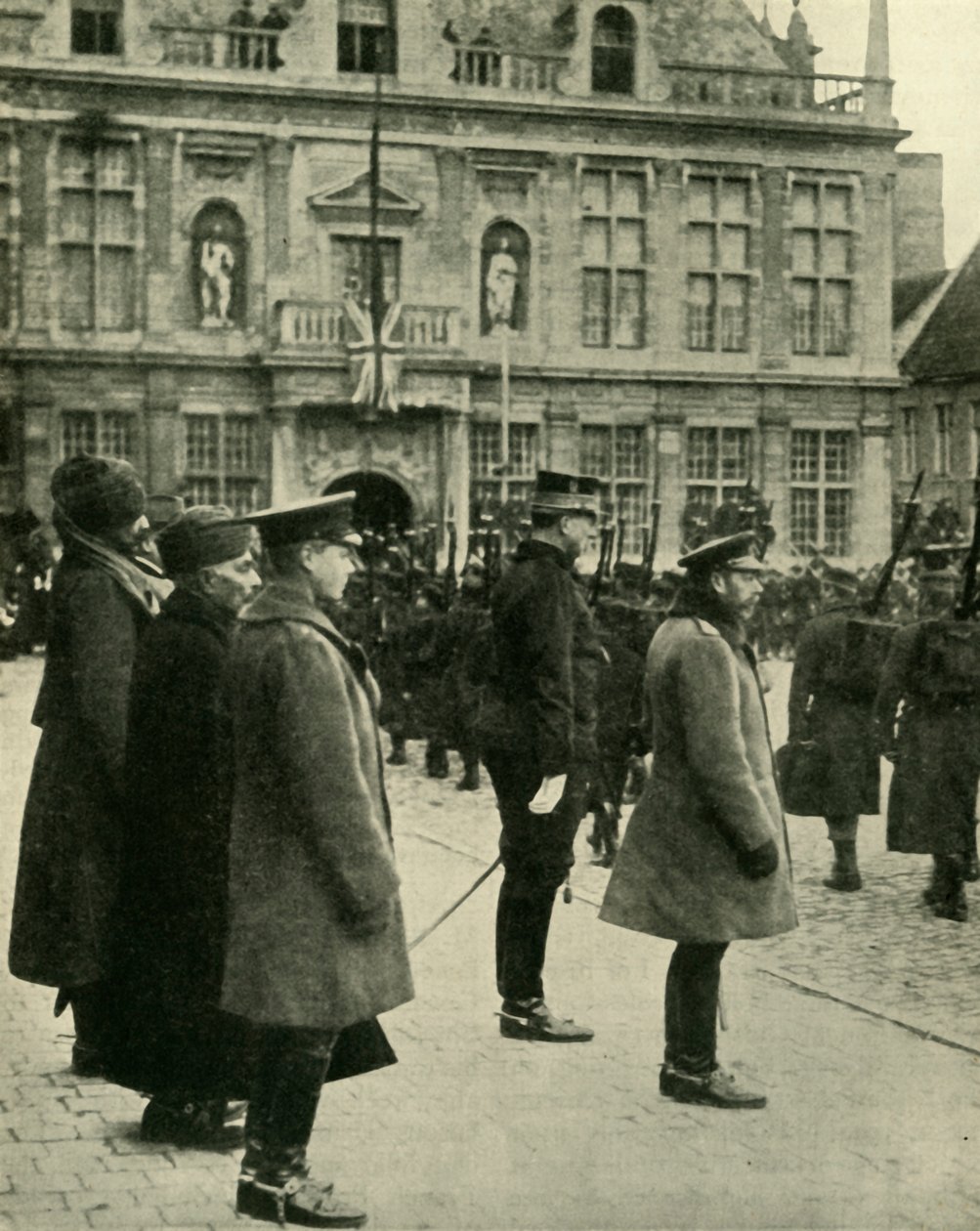 Kong George V i Furnes, Belgien, Første Verdenskrig, 4. december 1914, 1920. af Unbekannt