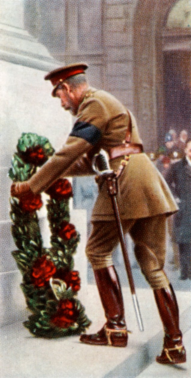 Kong George V ved Cenotaph, 11. november 1920, c1935 af Unbekannt