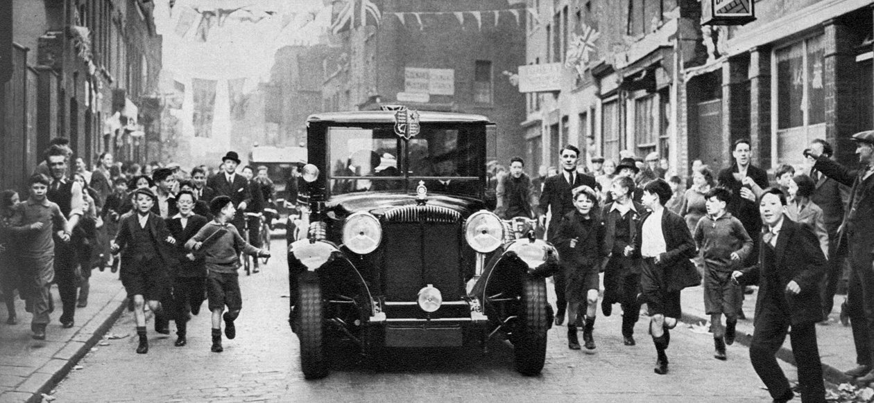 King George Vs sidste besøg i East End, London, c1930