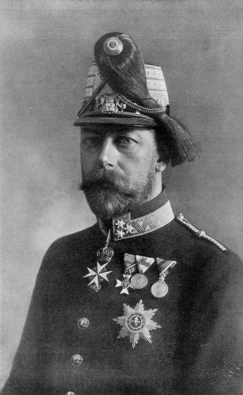 Kong Georg den Femte, i østrigsk uniform, 1910 af Unbekannt