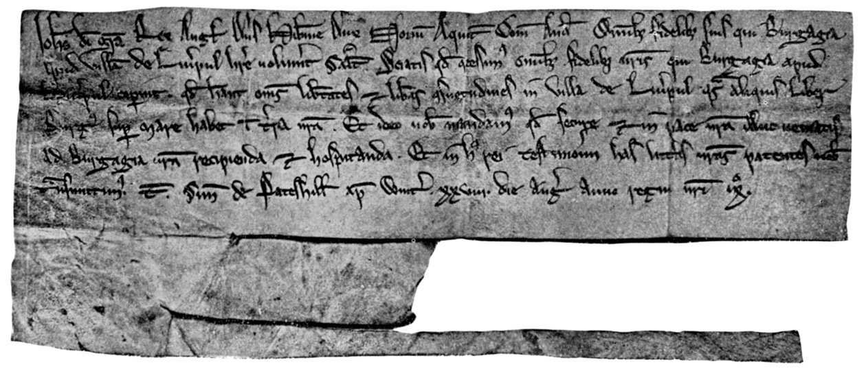 King Johns charter, 1207 1910 af Unbekannt