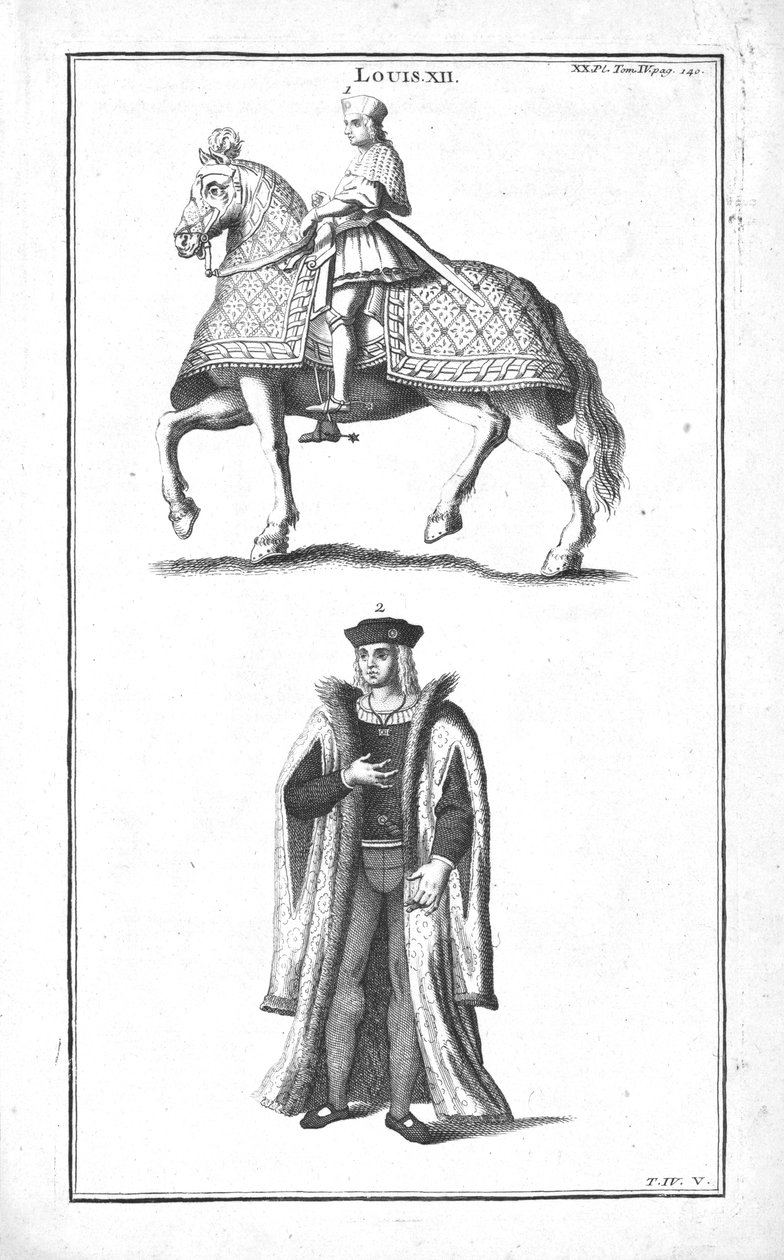 Kong Ludvig XII, c1760. af Unbekannt