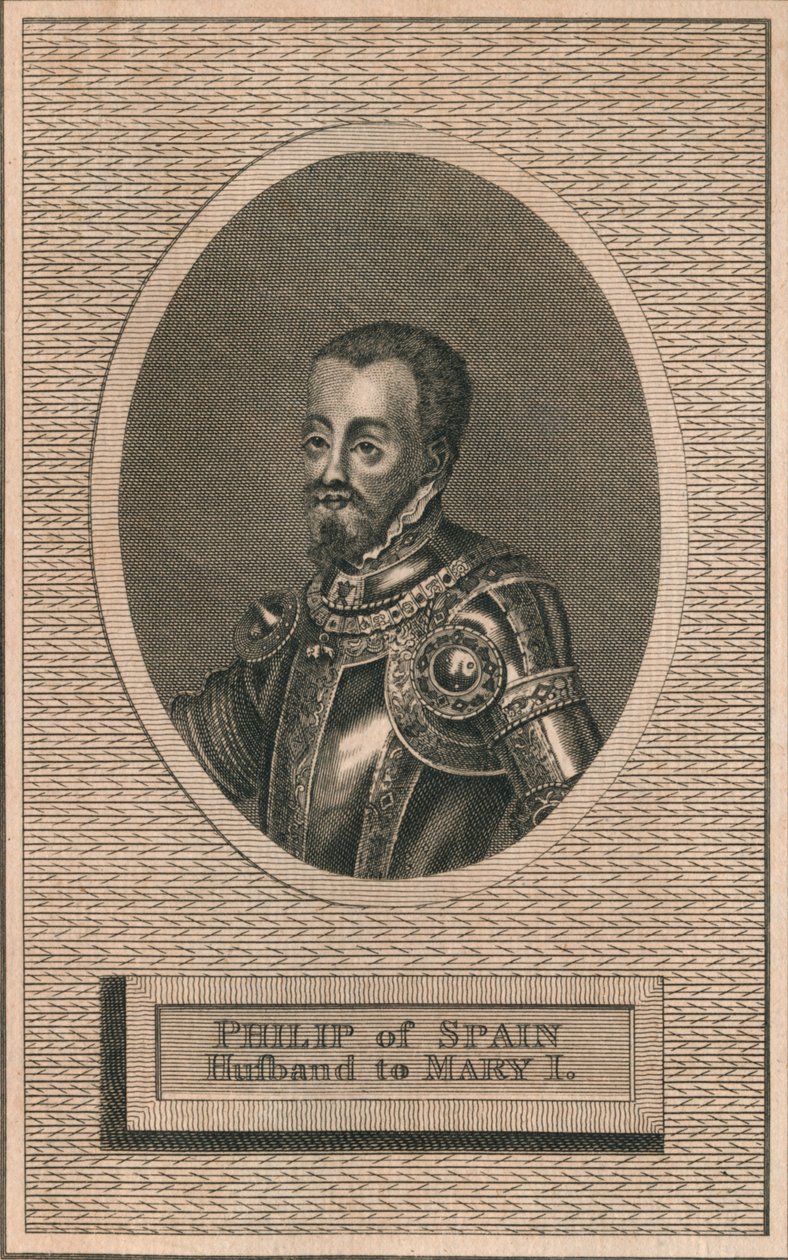 Kong Filip II af Spanien, ægtemand til dronning Mary I, 1793 af Unbekannt