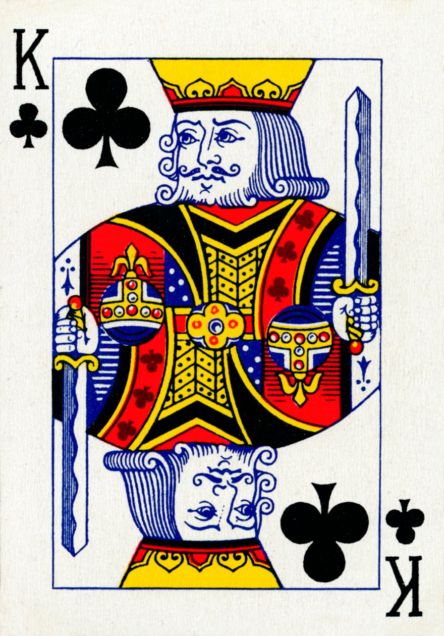 King of Clubs fra et sæt Goodall & Son Ltd. spillekort, c1940 af Unbekannt