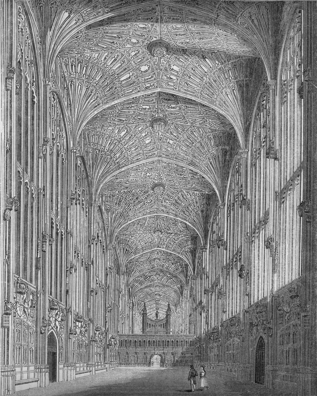Kings College Chapel, 1845 af Unbekannt