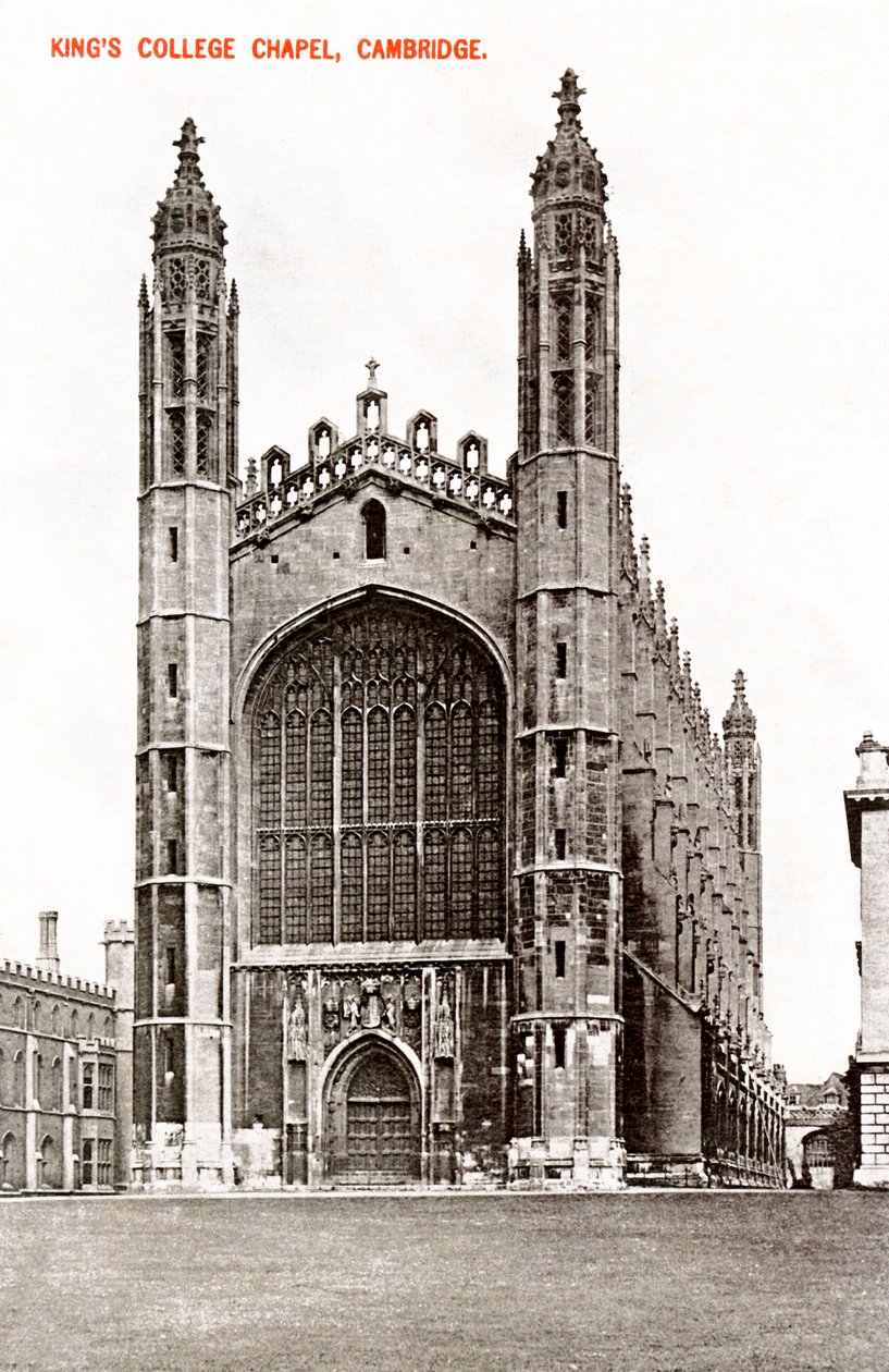 Kings College Chapel, Cambridge, 1908 af Unbekannt