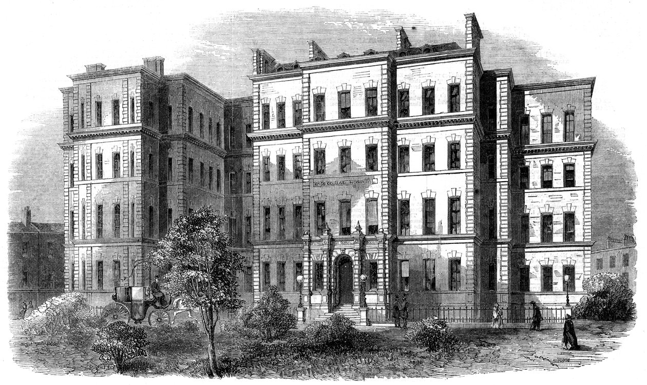 Kings College Hospital, Portugal Street, Lincolns Inn, London, c1860
