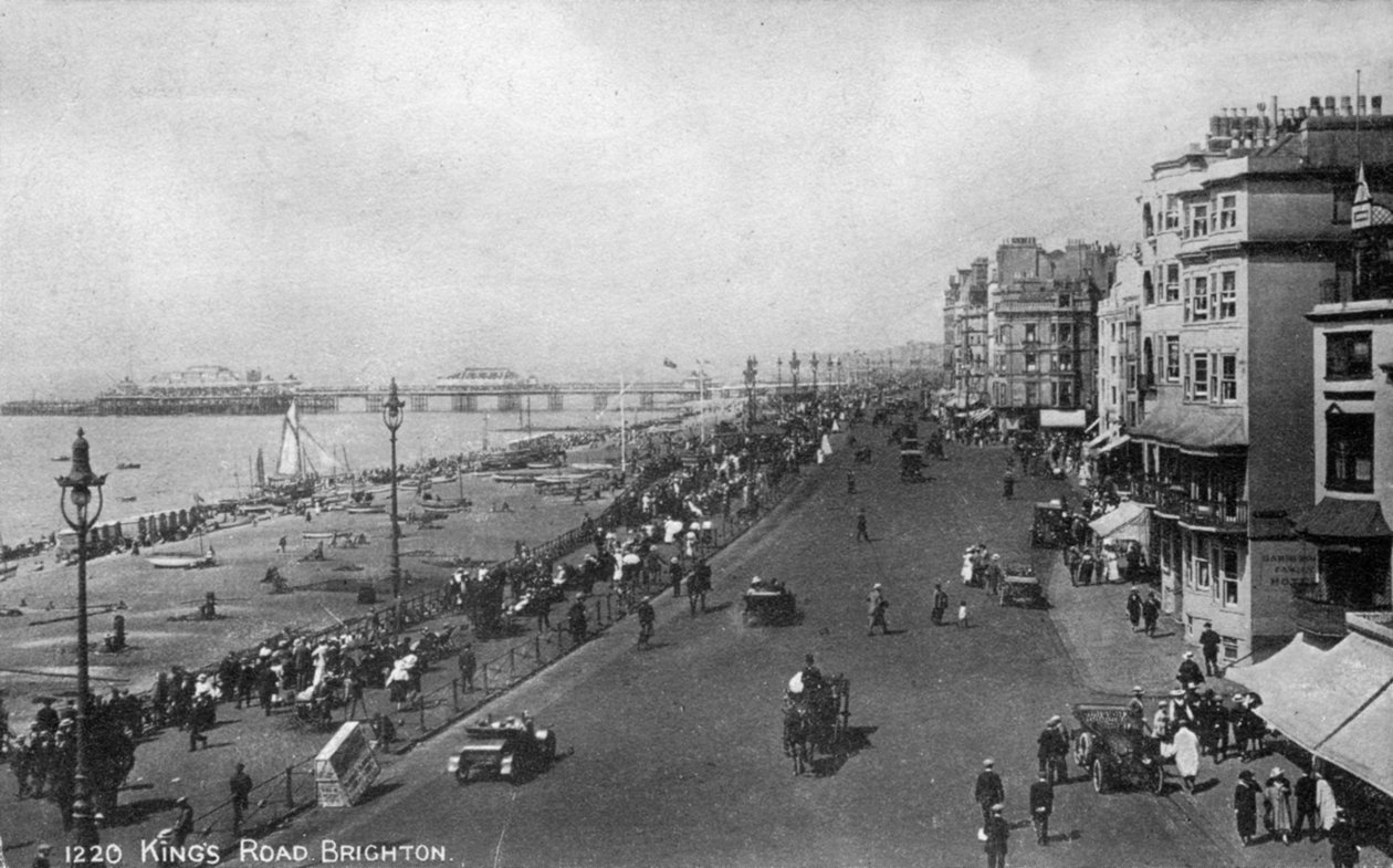 Kings Road, Brighton, East Sussex, begyndelsen af det 20. århundrede af Unbekannt