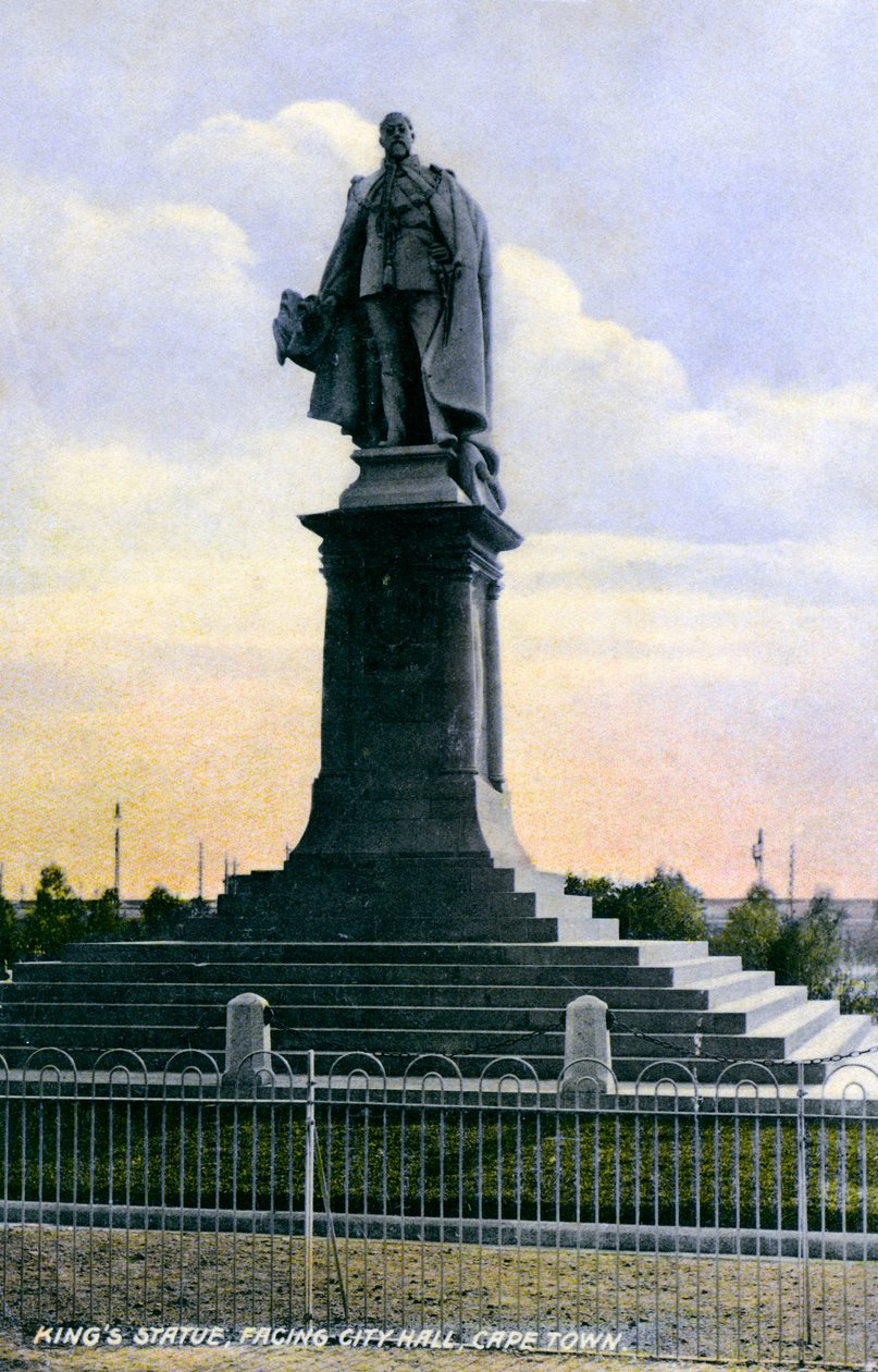 Kings Statue, Facing City Hall, Cape Town, 20. århundrede af Unbekannt