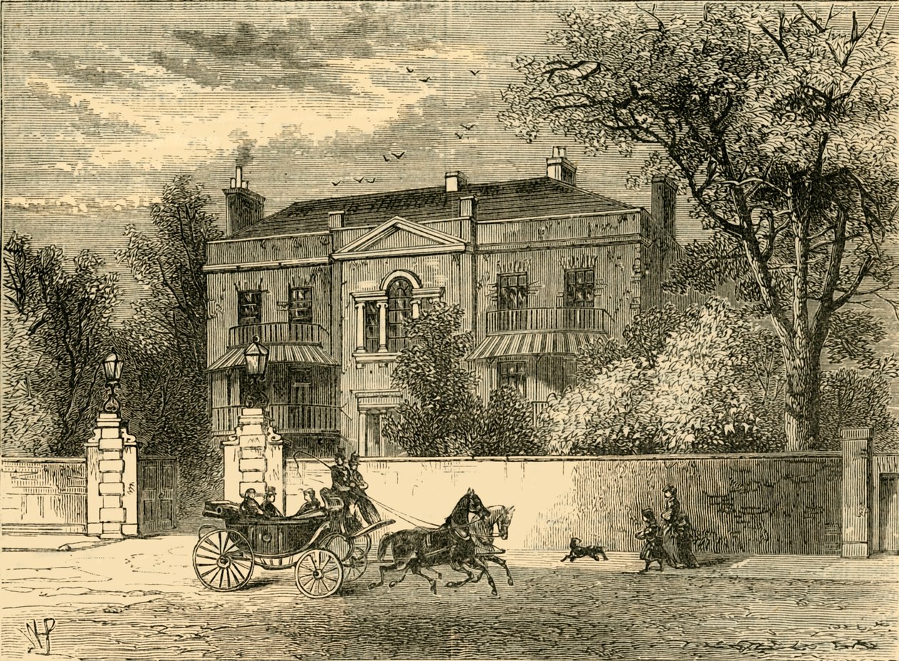 Kingston House, Knightsbridge, c1876. af Unbekannt