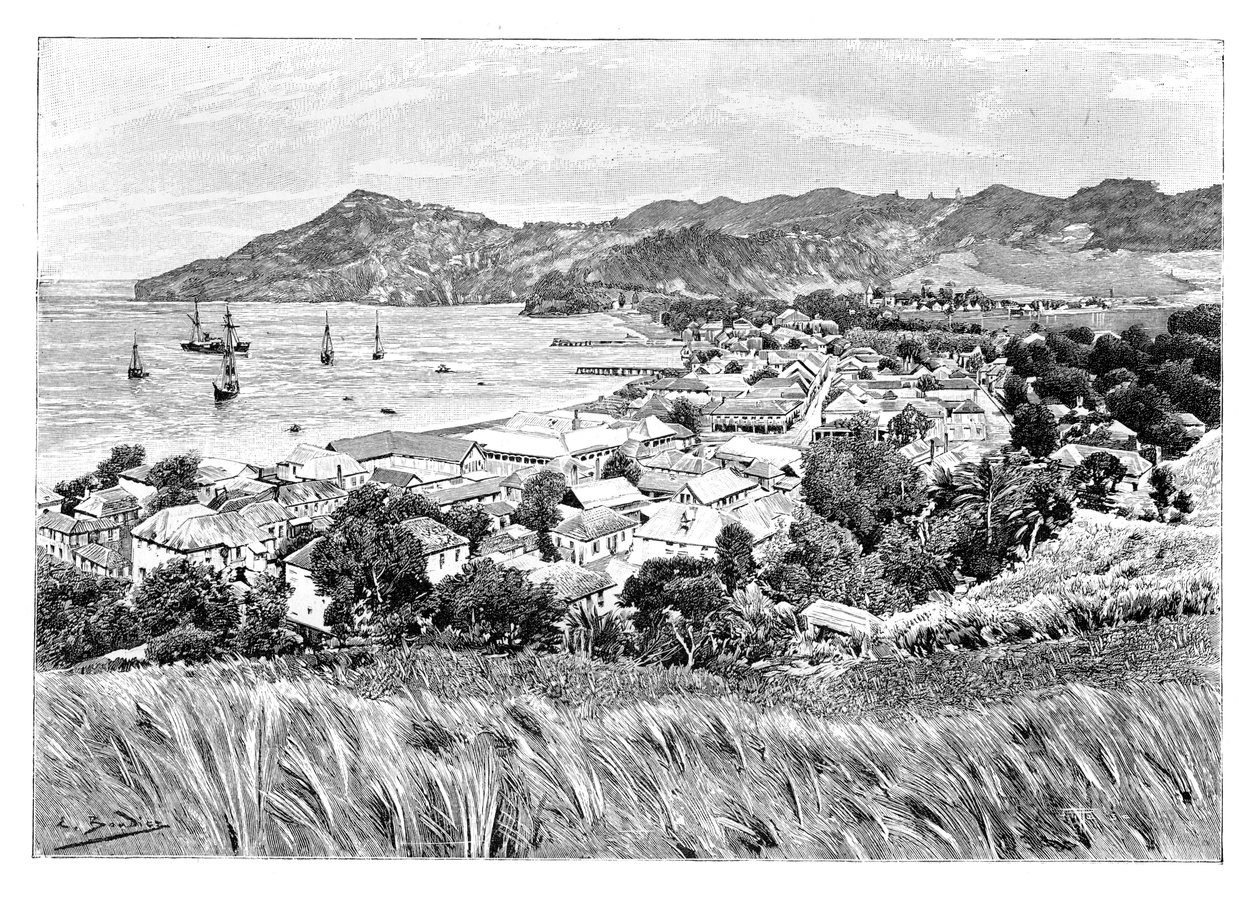 Kingston, St Vincent Island, c1890 af Unbekannt