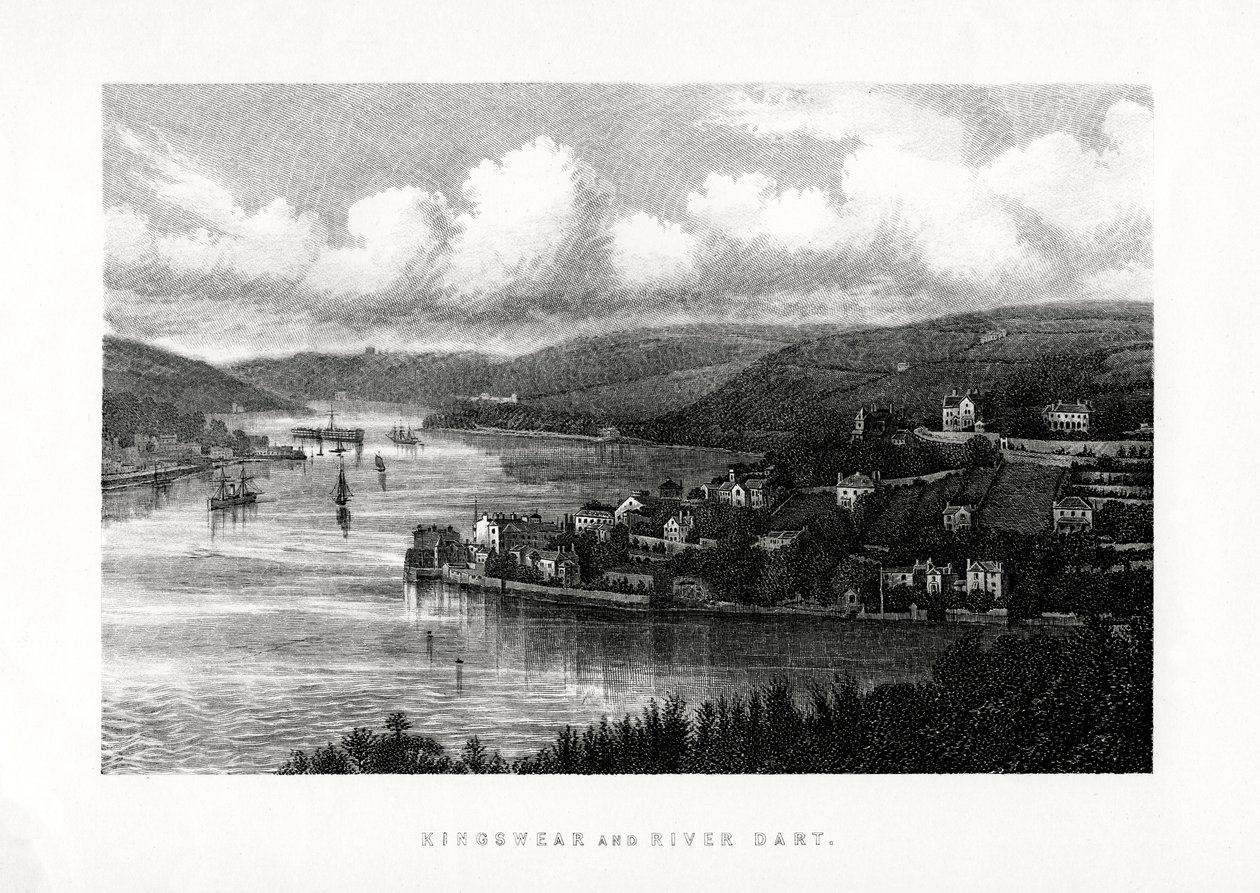 Kingswear and the River Dart, South Devon, 1896 af Unbekannt