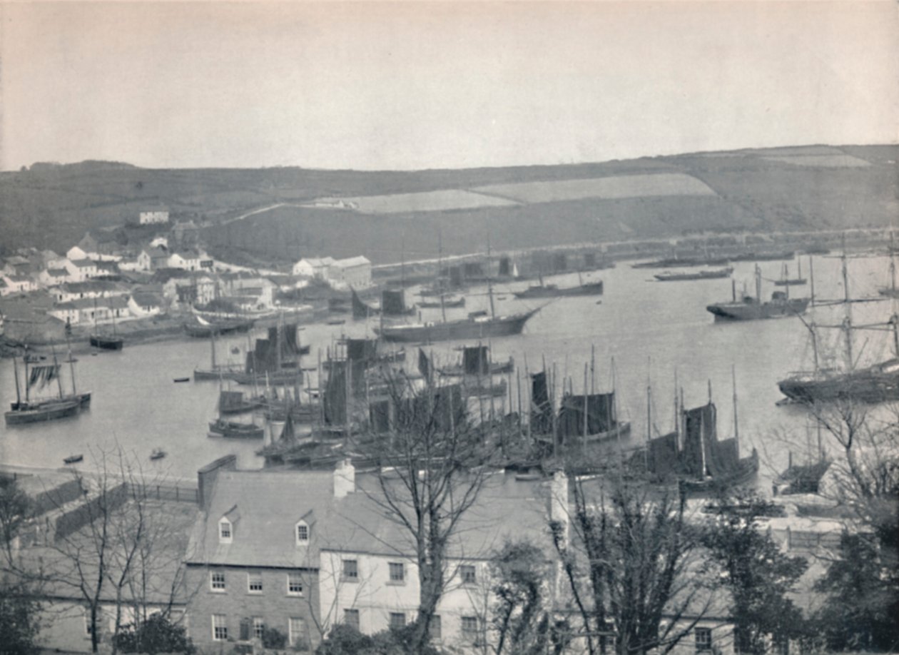 Kinsale - En fiskerflåde i havnen, 1895 af Unbekannt