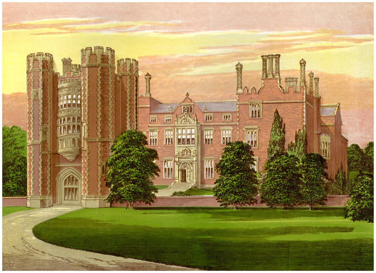 Kirtling Tower, Cambridgeshire, hjemsted for Baroness North, c1880 af Unbekannt