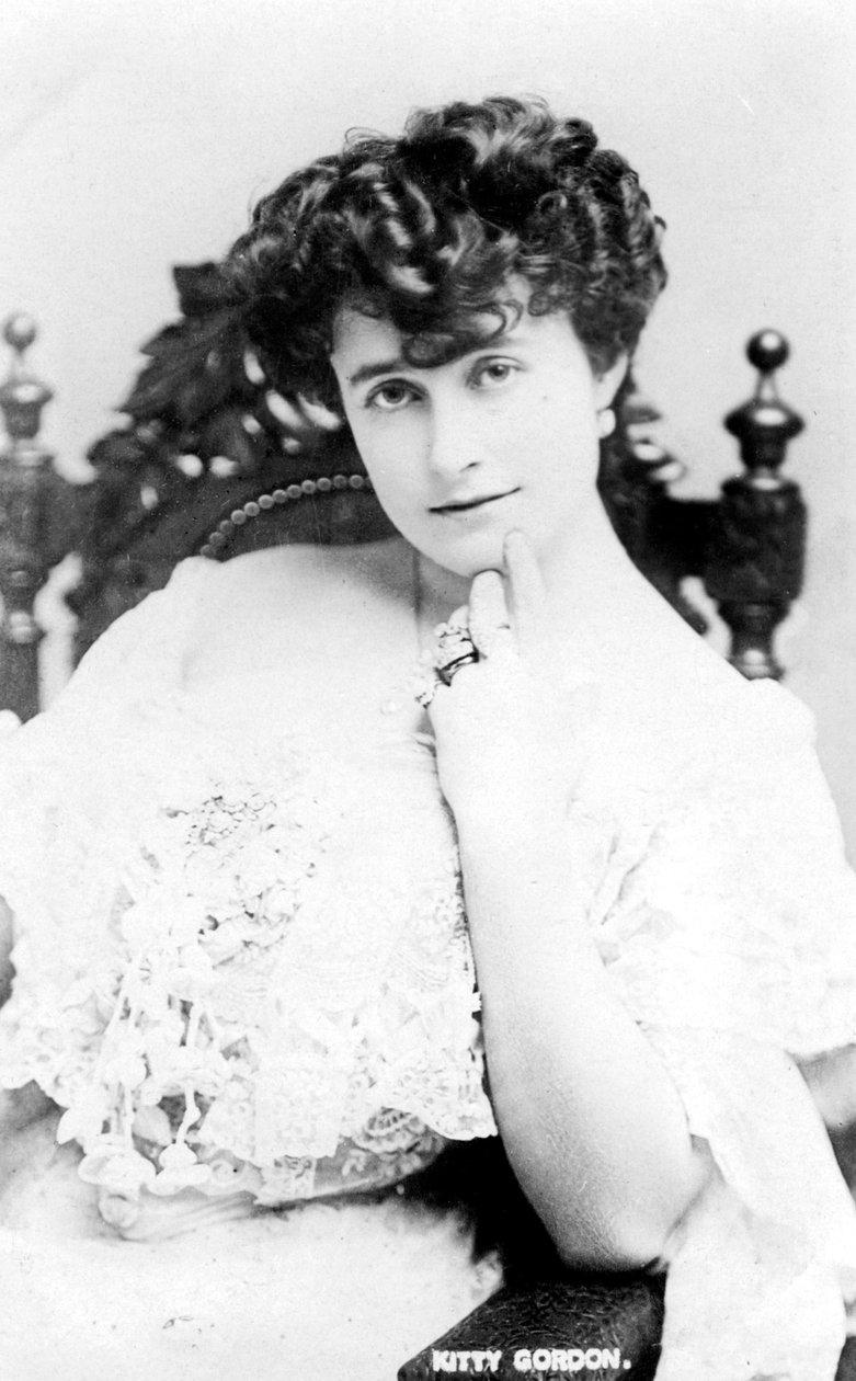 Kitty Gordon 1878-1974, engelsk skuespillerinde, begyndelsen af det 20. århundrede af Unbekannt