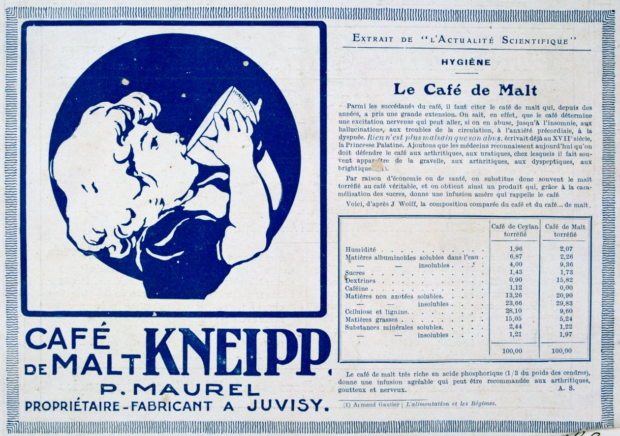 Kneipp Café de Malt, annonce, 1915 af Unbekannt